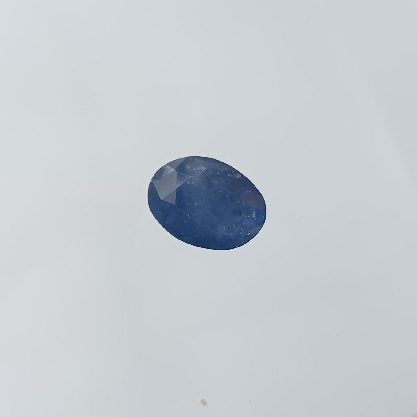 Blue Sapphire Neelam Sterling Silver Ring Open Back Middle Finger Vidhi