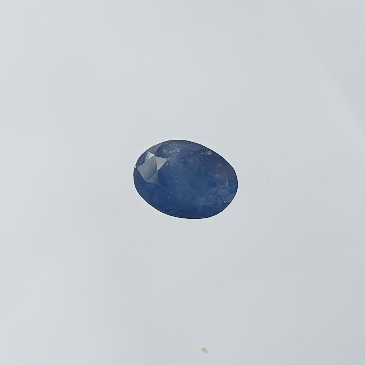 Lab Certified Blue Sapphire Hexagonal Color Zoning Untreated Proof