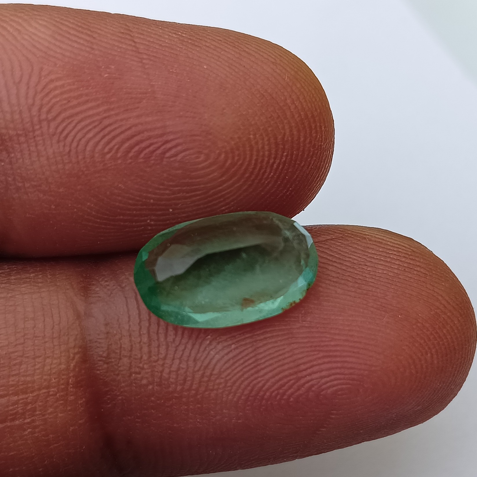 Natural Emerald Panna Panchdhatu Ring Open Back Wednesday Consecration