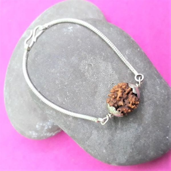 2 mukhi silver bracelet