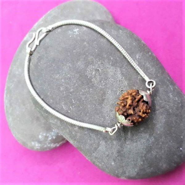 2 mukhi silver bracelet