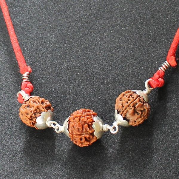 saraswati mala in silver