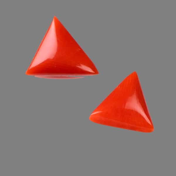 Picture of Red Coral Triangle 2.8 carats