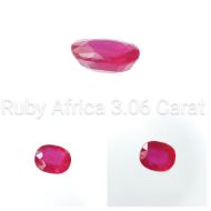 Ruby Africa 3.06 Carat 