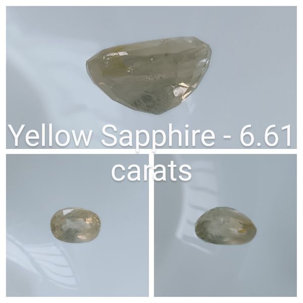 Yellow Sapphire - 6.61 carats