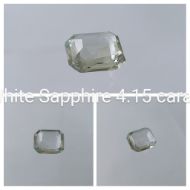 White Sapphire 4.15 carat 