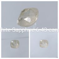 White Sapphire 6.43 carat 