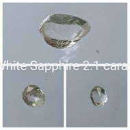White Sapphire 2.1 carat 