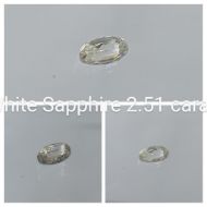 White Sapphire 2.51 carat 