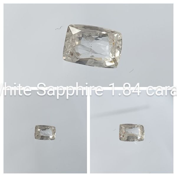 White Sapphire 1.84 carat 