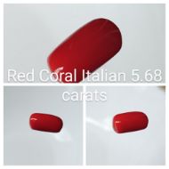 Red Coral Italian 5.68 carats