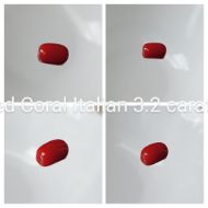Red Coral Italian 3.2 carats 