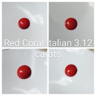 Red Coral Italian 3.12 carats
