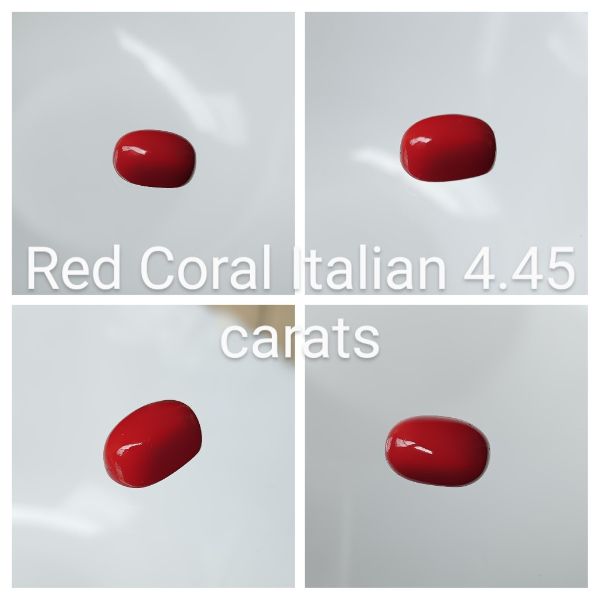 Red Coral Italian 4.45 carats