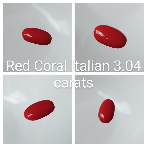Red Coral Italian 3.04 carats