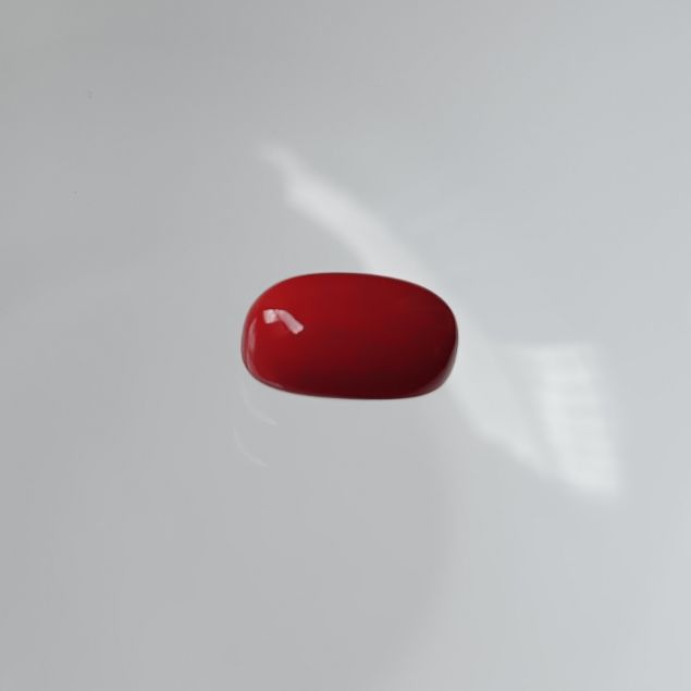 Red Coral Italian 3.83 carats