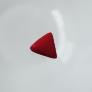 Red Coral Triangle 4.37 carats