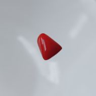 Red Coral Triangle 2.6 carats 