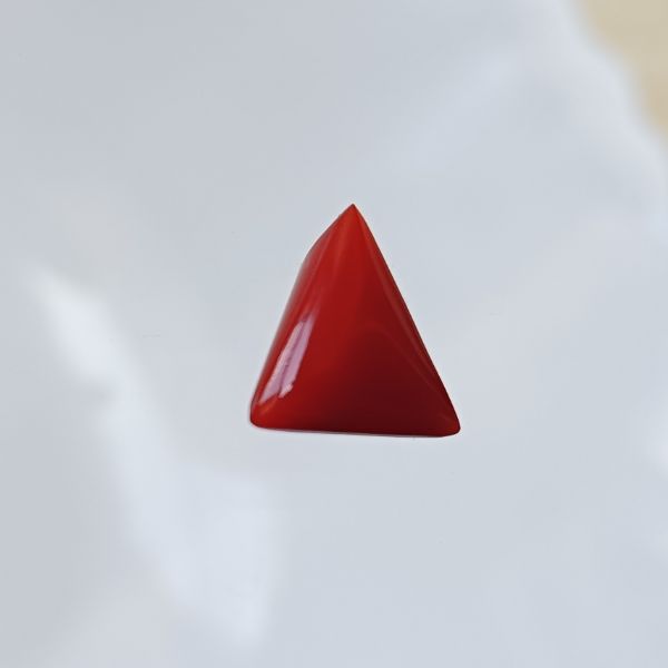 Red Coral Triangle 2.73 carats