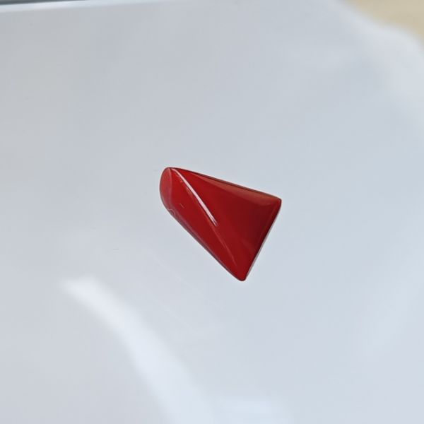 Red Coral Triangle 2.73 carats