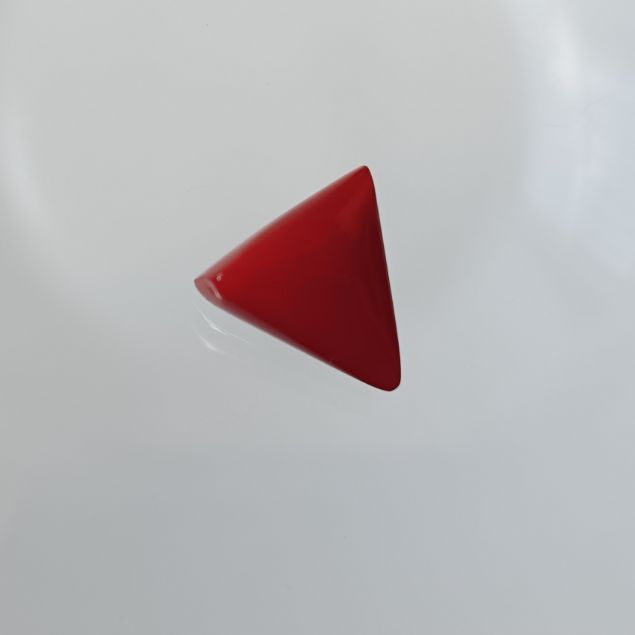 Red Coral Triangle 2.73 carats