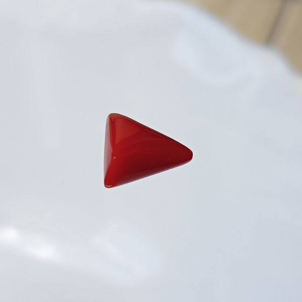 Red Coral Triangle 2.73 carats