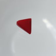 Red Coral Triangle 2.73 carats