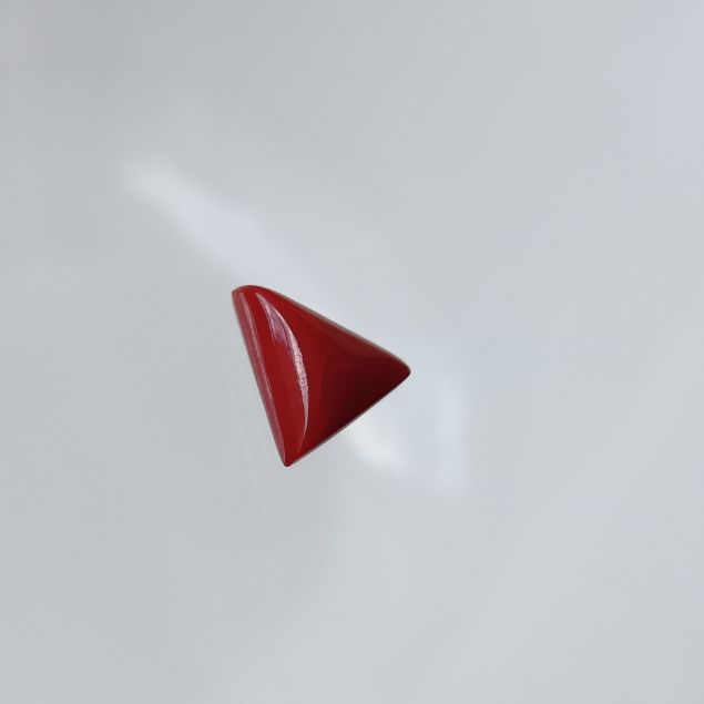 Red Coral Triangle 2.62 carats
