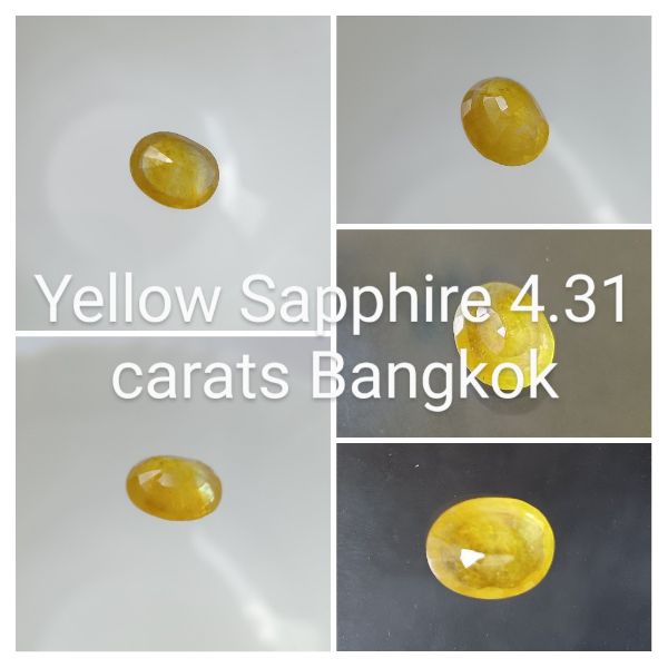 Yellow Sapphire 4.31 carats Bangkok