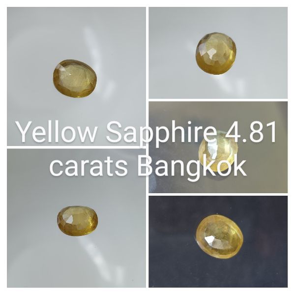 Yellow Sapphire 4.81 carats Bangkok