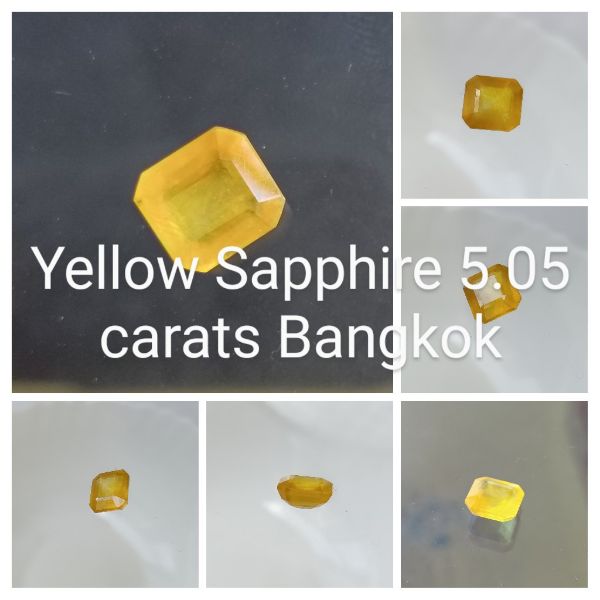 Yellow Sapphire 5.05 carats Bangkok