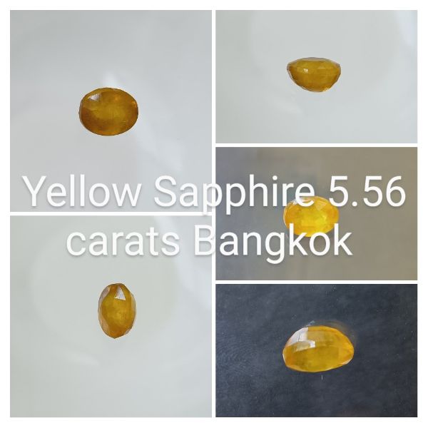Yellow Sapphire 5.56 carats Bangkok 