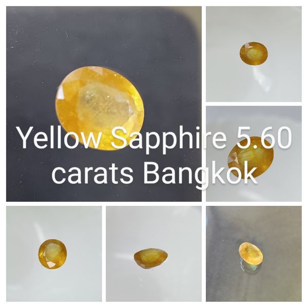 Yellow Sapphire 5.60 carats Bangkok