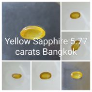 Yellow Sapphire 5.77 carats Bangkok