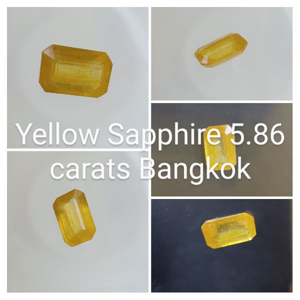 Yellow Sapphire 5.86 carats Bangkok