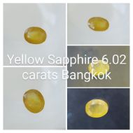 Yellow Sapphire 6.02 carats Bangkok