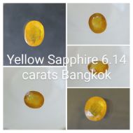 Yellow Sapphire 6.14 carats Bangkok