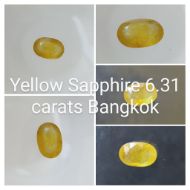 Yellow Sapphire 6.31 carats Bangkok