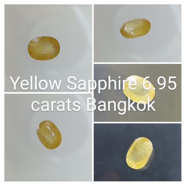 Yellow Sapphire 6.95 carats Bangkok
