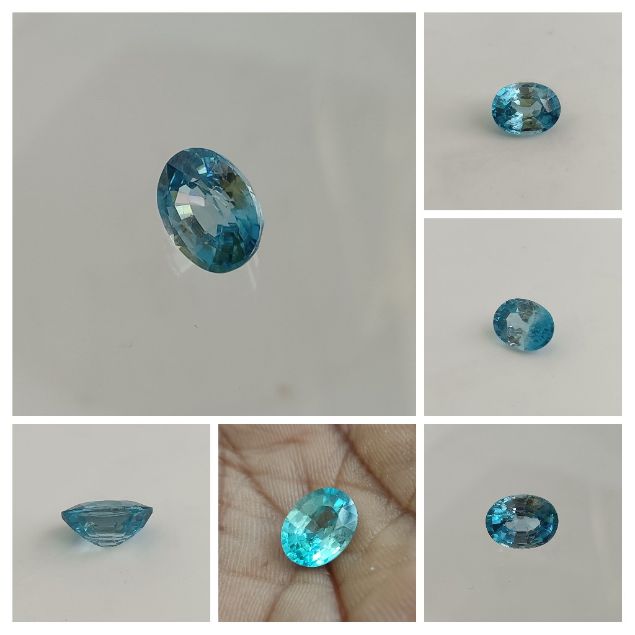 Zircon Sky Blue 3.9 carats (Burma)