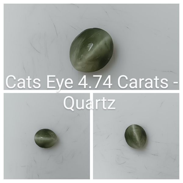 Cats Eye 4.74 Carats - Quartz 