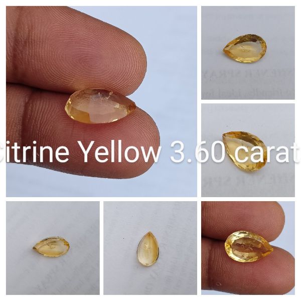 Yellow Citrine 3.6 Carats