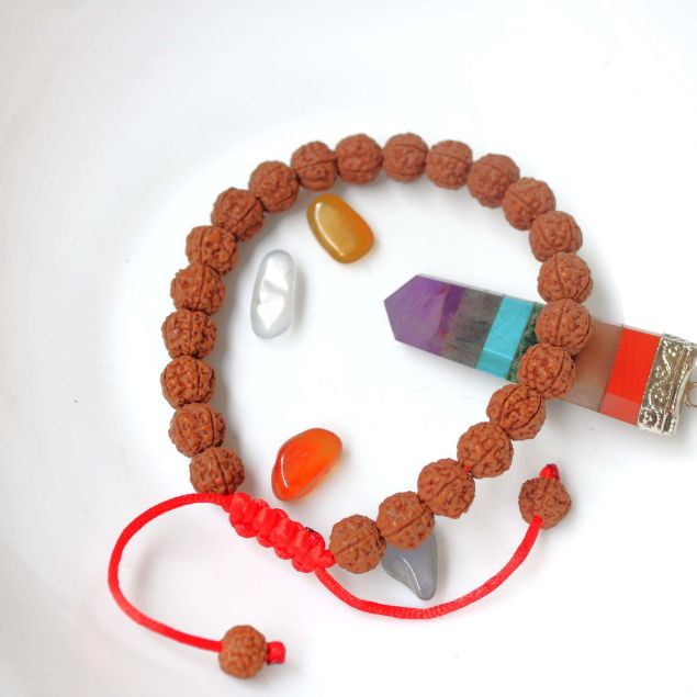 Simple rudraksha bracelet