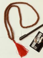 Premium Indonesian Rudraksha Mala - 7-8mm, 109 Beads 