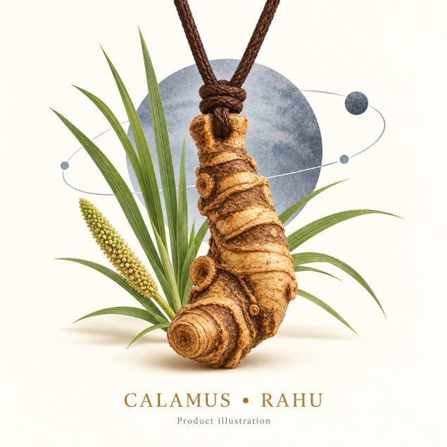 Calamus (Vacha) Root Pendant for Rahu