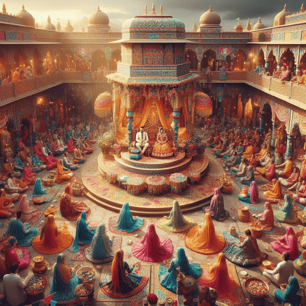 Traditional Vedic Marriage Celebration