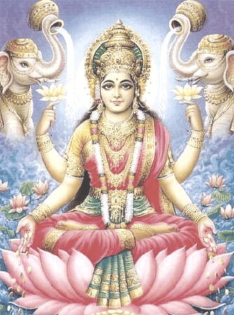 Goddess Mahalakshmi Blessing for Wealth