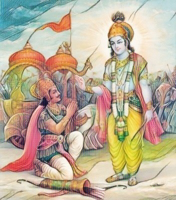 Beautiful LORD KRISHNA AND ARJUNA Drawing  YouTube