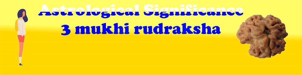 ASTROLOGICAL SIGNIFICANCE OF 3 MUKHI RUDRAKSHA 