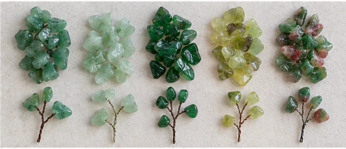 Five green chip groups and corresponding branch details